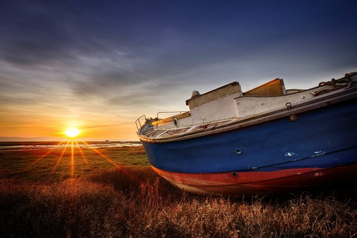 abandoned boat heswall
